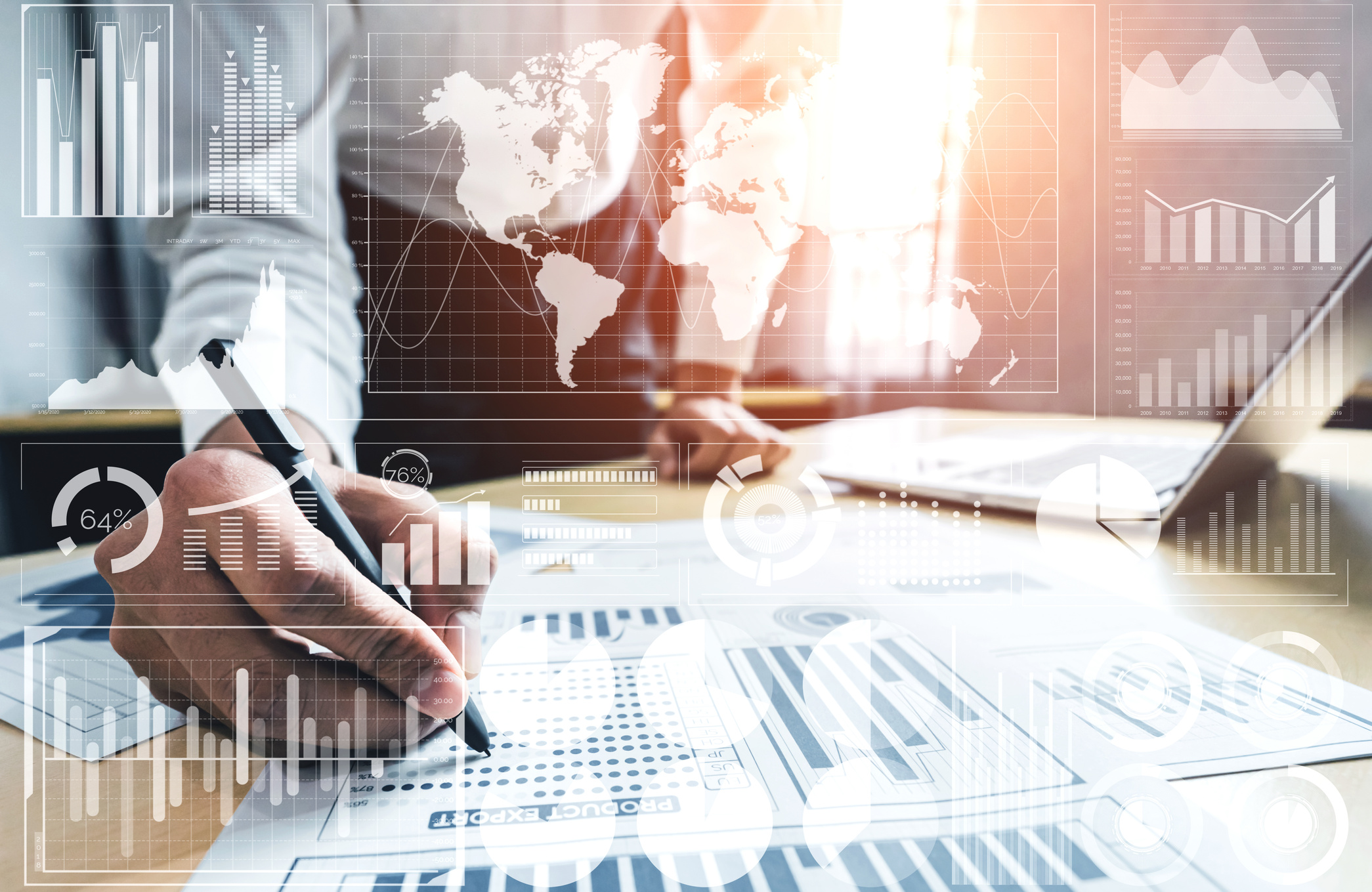 Data Analysis for Business and Finance Concept